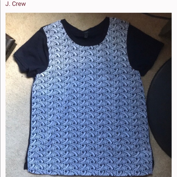 J. Crew embroidered tee! - Picture 2 of 5